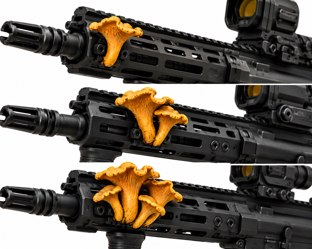 GWAM1999 Chanterelle Pack mounted on rail